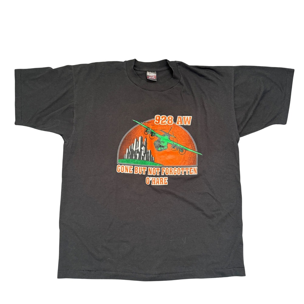 Vintage Fruit of the Loom Best WW2 O'Hare Gone But Not Forgotten T-Shirt XL